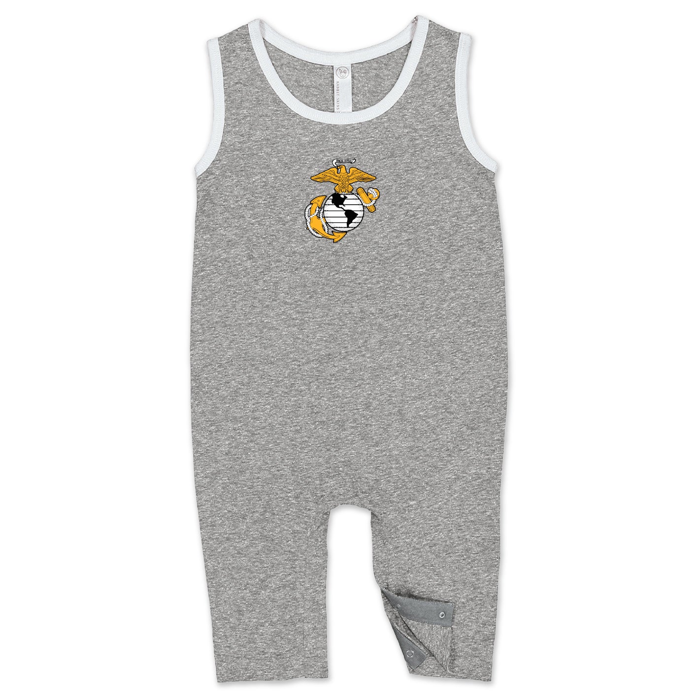 Marines EGA Infant Tank Romper (Grey Melange)