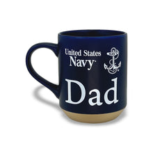 Load image into Gallery viewer, Navy Dad 16oz Matte Sandstone Mug