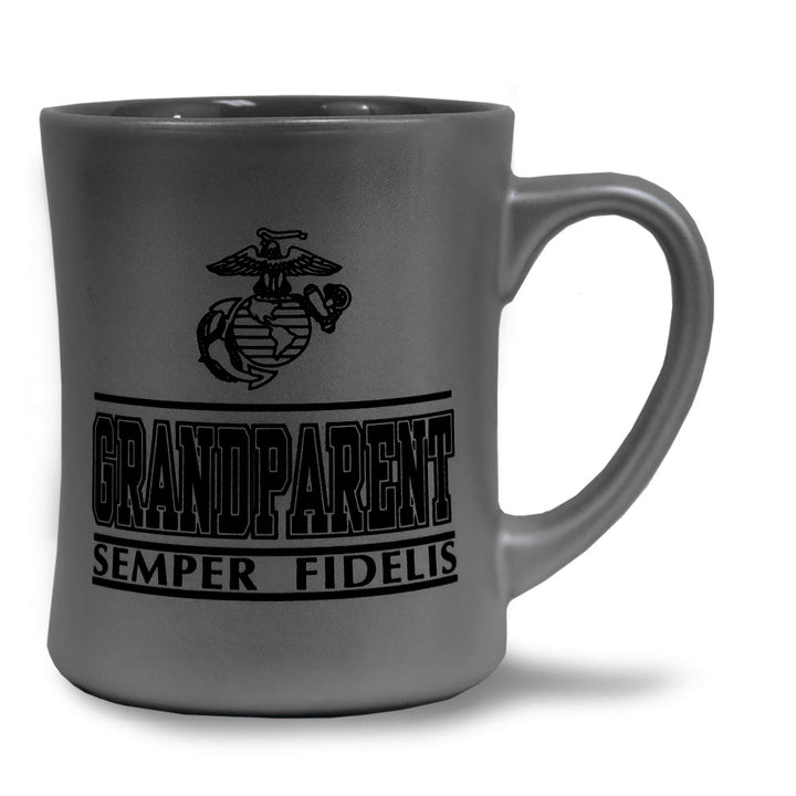 Marine Grandparent 16oz MK Matte Mug (Grey)