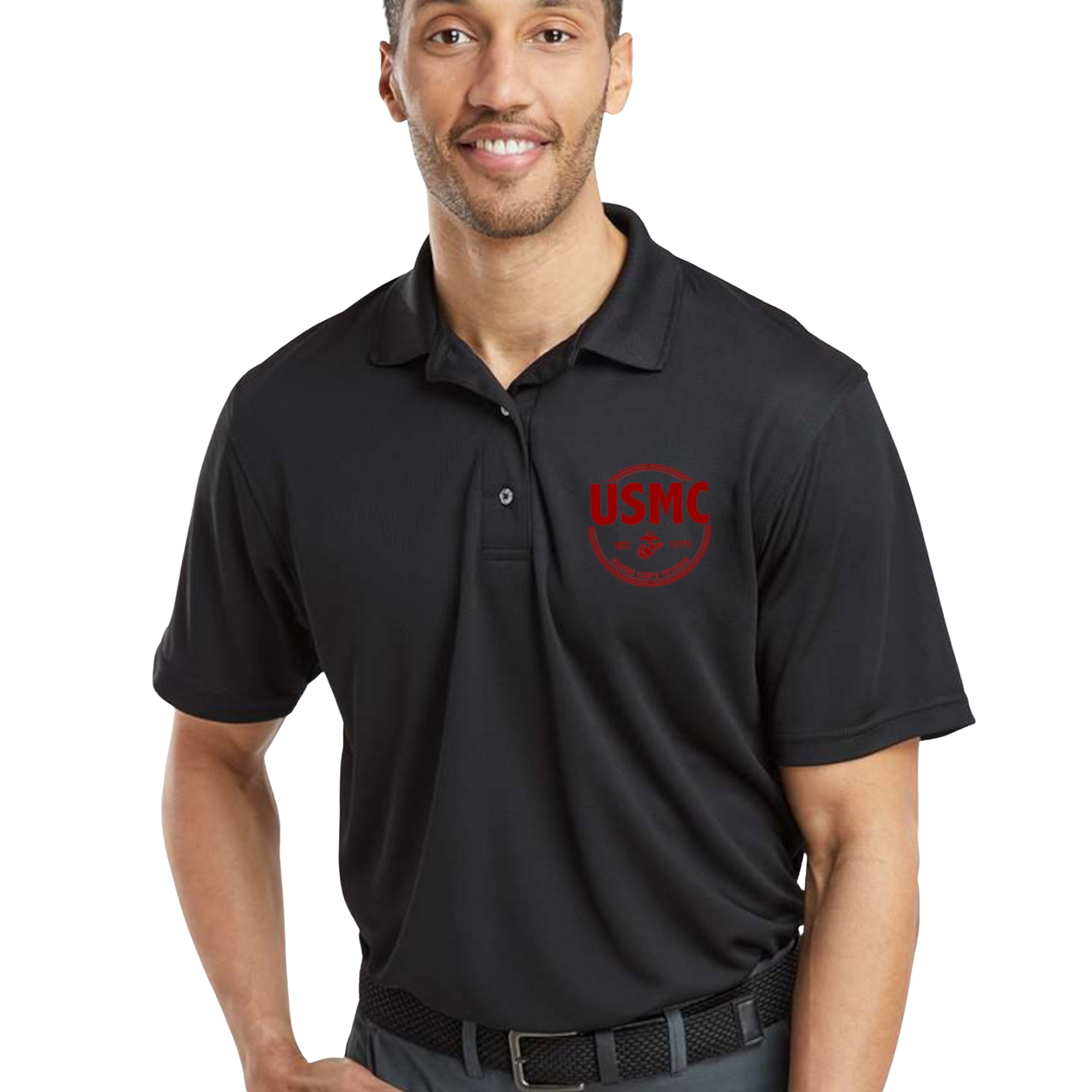 Marines Veteran Performance Polo