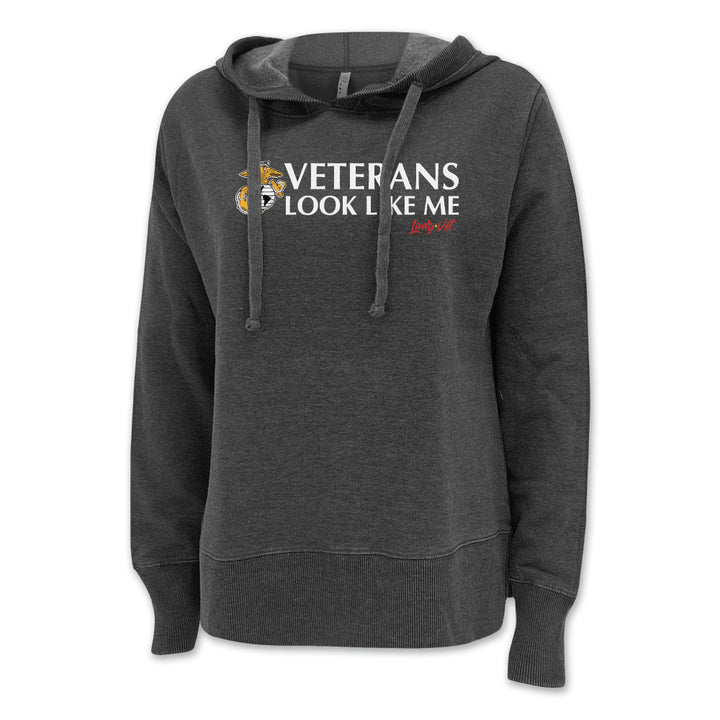 Marines Vet Looks Like Me Ladies Hood
