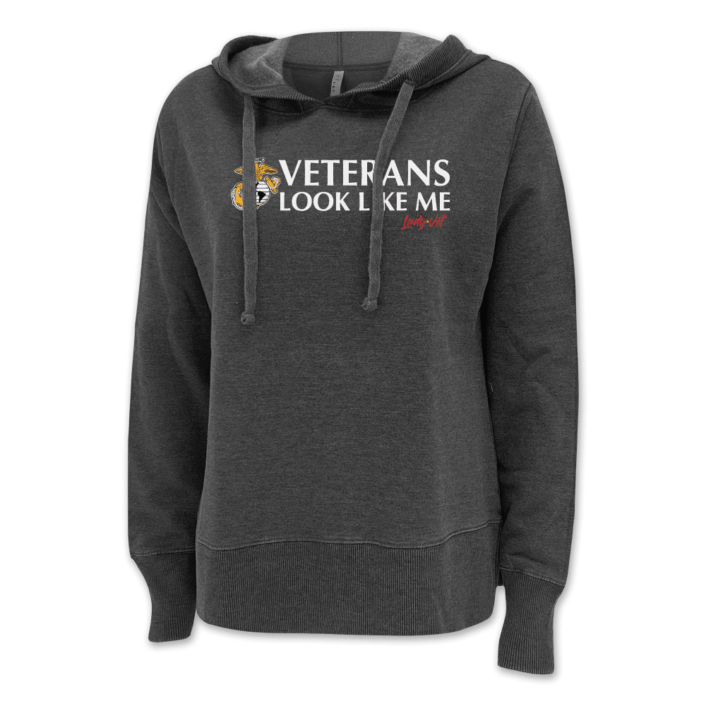 Marines Vet Looks Like Me Ladies Hood