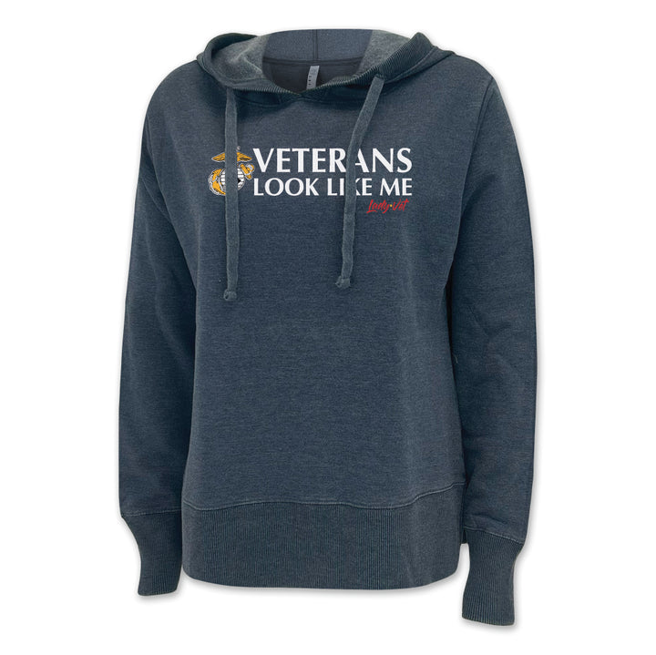 Marines Vet Looks Like Me Ladies Hood