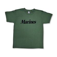Load image into Gallery viewer, Marines Youth Logo Core T-Shirt (OD Green)