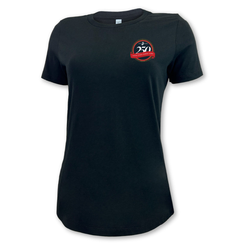 Marines 250th Anniversary Ladies T-Shirt