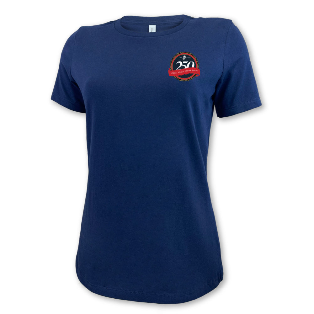 Marines 250th Anniversary Ladies T-Shirt