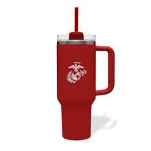 Load image into Gallery viewer, Marines 40oz. Double Wall Insulated Tumbler
