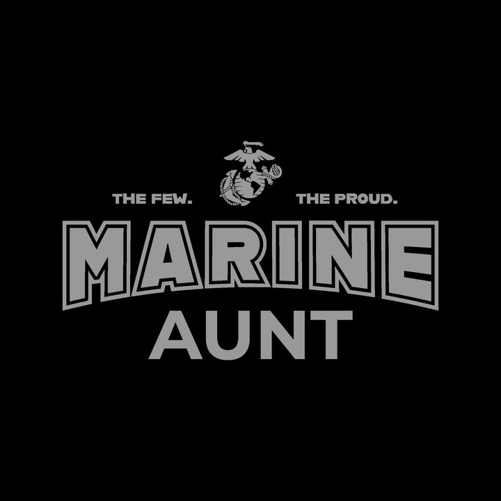 Marines Aunt T-Shirt (Black)