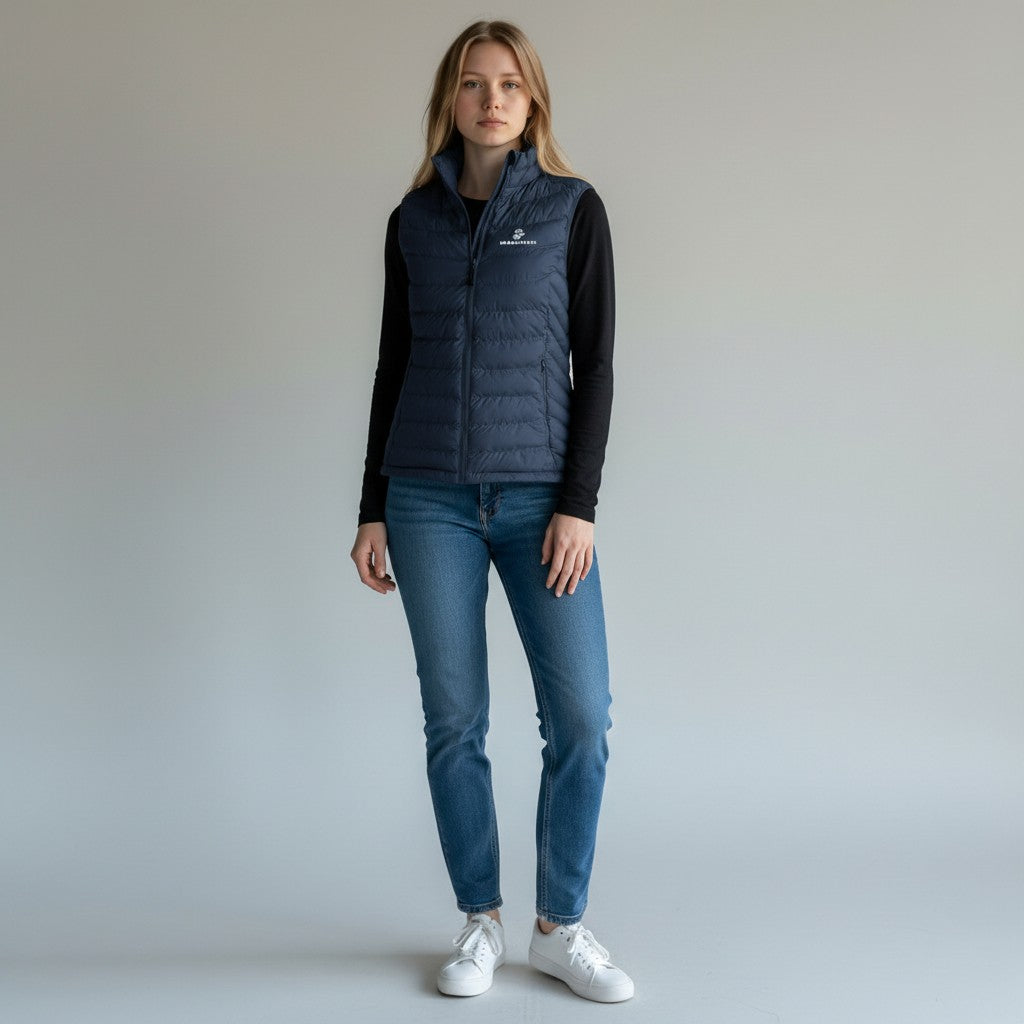 Marines EGA Columbia Women's Powder Lite II Vest (Navy)*