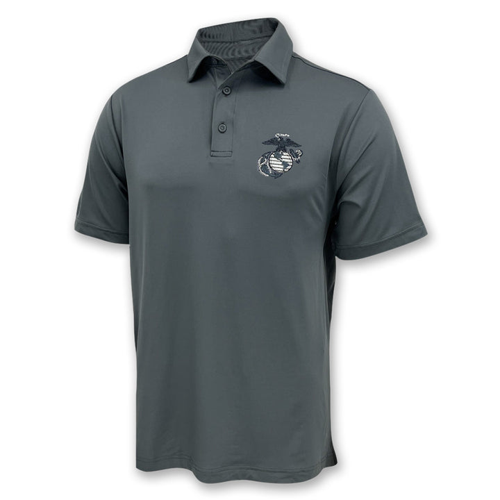 Marines EGA Under Armour Performance Polo (Pitch Grey)