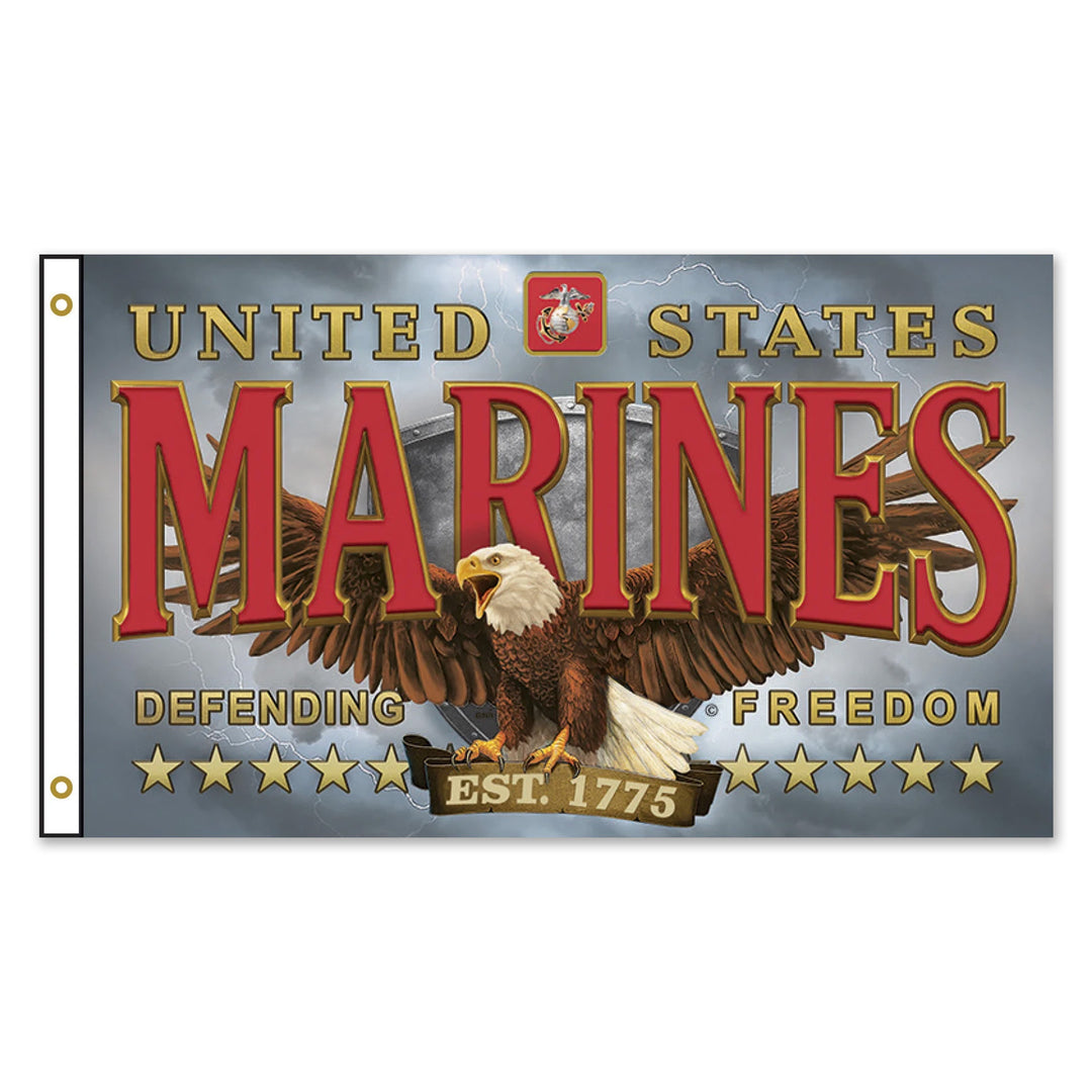 Marines Eagle Emblem 3X5 Flag