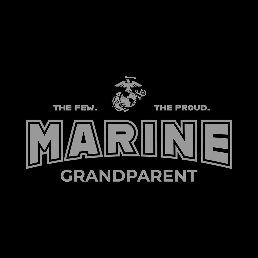 Marines Grandparent Ladies T-Shirt (Black)