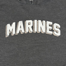 Load image into Gallery viewer, Marines Ladies Distressed Arch Hood (Washed Black)
