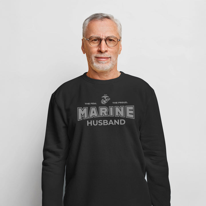 Marines Husband Crewneck (Black)