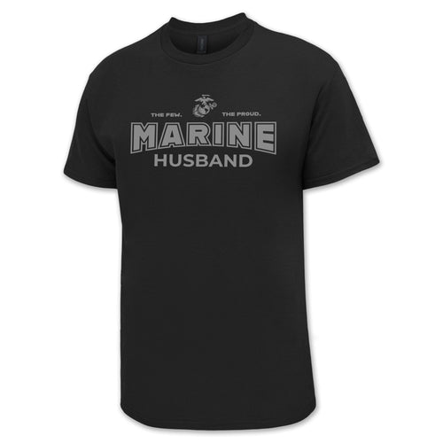 Marines Husband T-Shirt (Black)