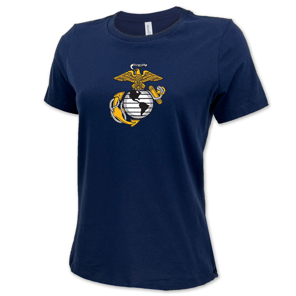 Pick Your Design Marines Ladies T-Shirt (Navy)