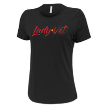 Load image into Gallery viewer, Marines Lady Vet Full Chest Logo Ladies T-Shirt