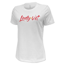 Load image into Gallery viewer, Marines Lady Vet Full Chest Logo Ladies T-Shirt