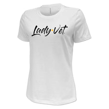 Load image into Gallery viewer, Marines Lady Vet Full Chest Logo Ladies T-Shirt
