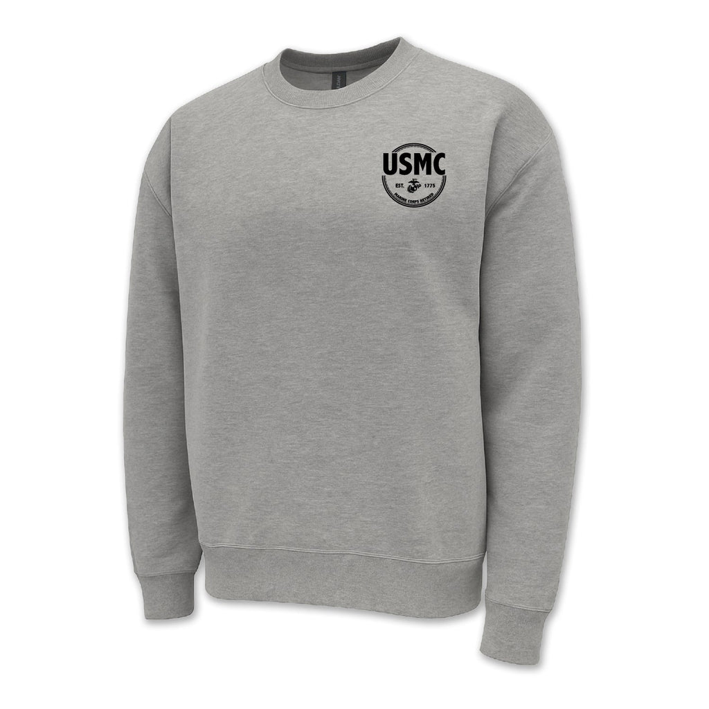 Pick Your Design Marines Crewneck Sweatshirt (Grey)
