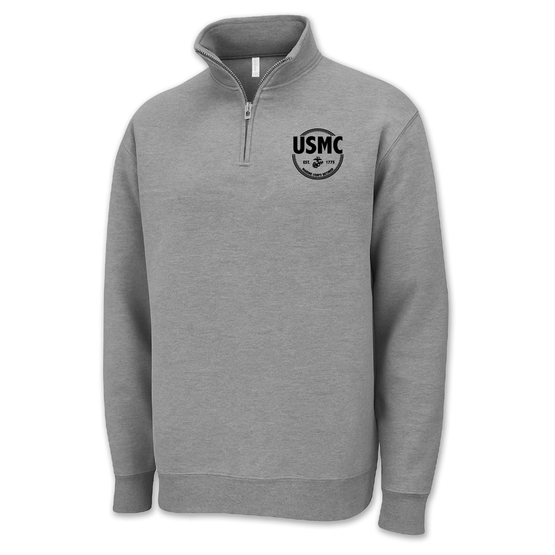 Marines Retired Left Chest 1/4 Zip