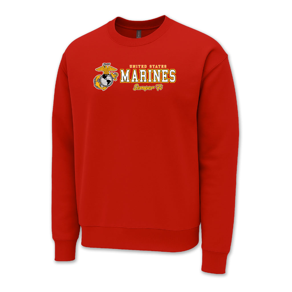 Pick Your Design Marines Crewneck Sweatshirt (Red)