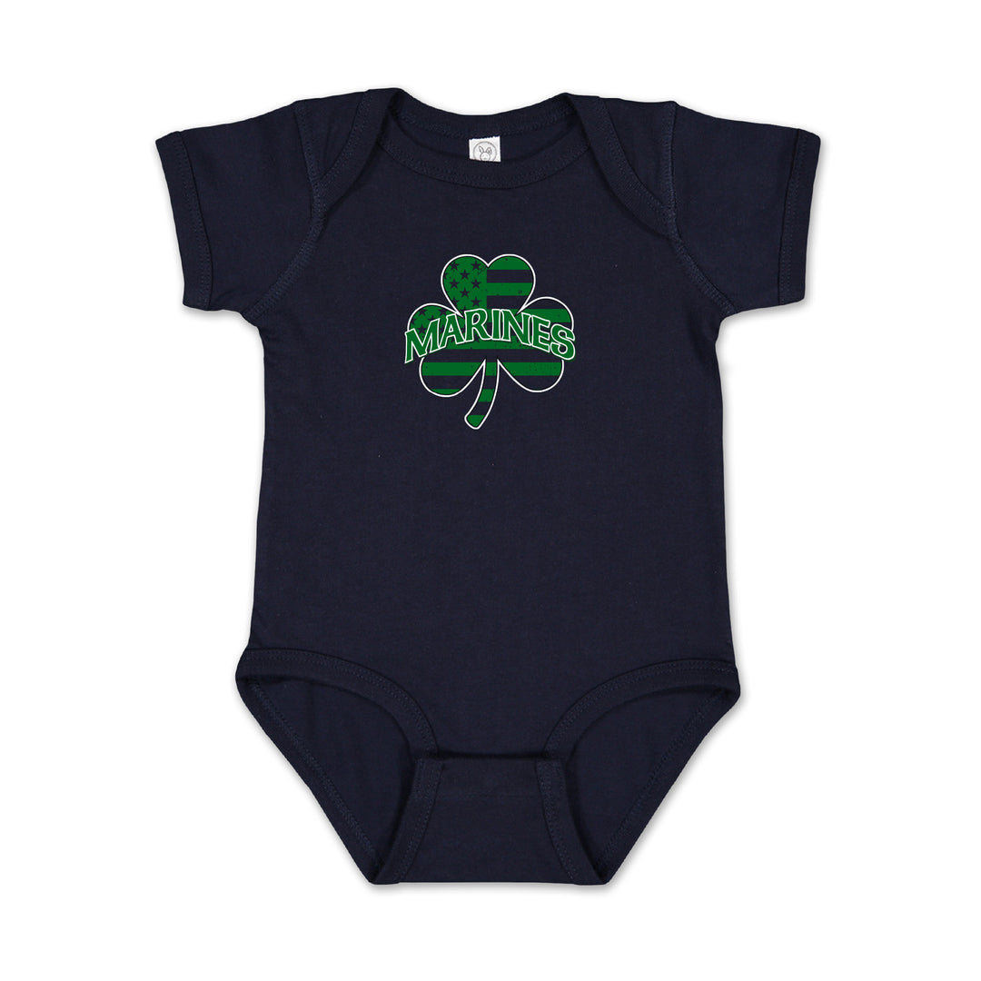 Marines Shamrock Infant Romper