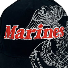 Load image into Gallery viewer, Marines Side Bill Hat (Black)