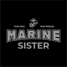 Load image into Gallery viewer, Marines Sister Ladies T-Shirt (Black)