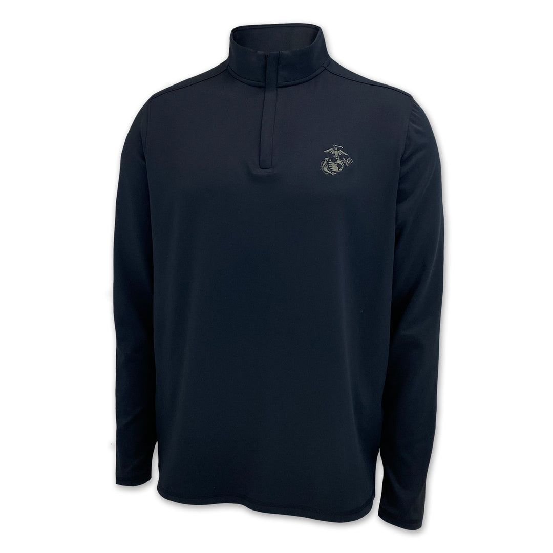 Marines Tonal EGA Under Armour Motion 1/4 Zip (Black)