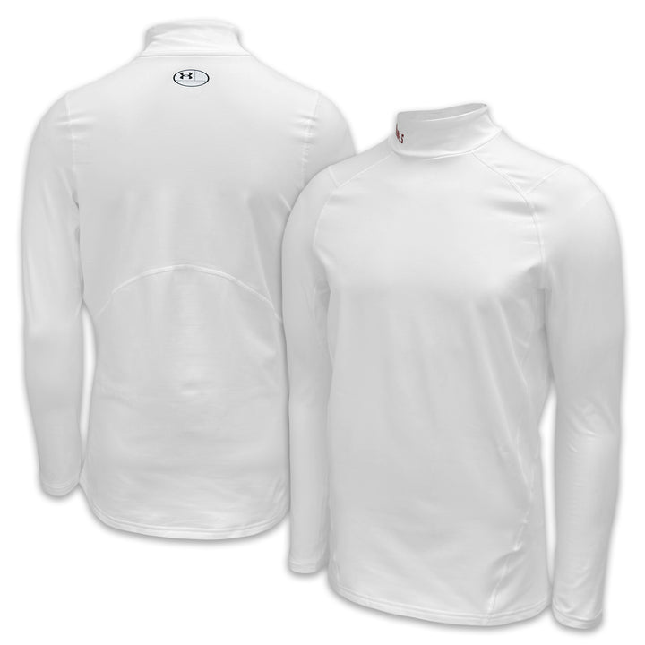 Marines Under Armour ColdGear Fitted Mock (White)