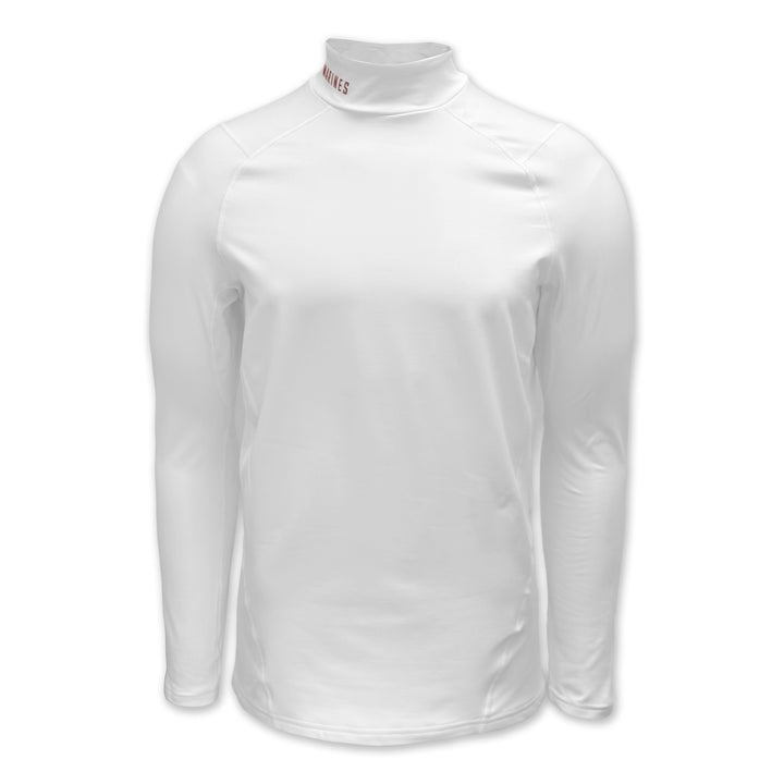 Marines Under Armour ColdGear Fitted Mock (White)