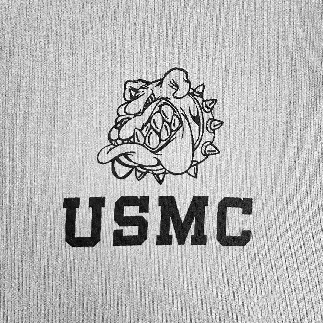 Marines Under Armour Hooded Long Sleeve Zip Tee (Grey)