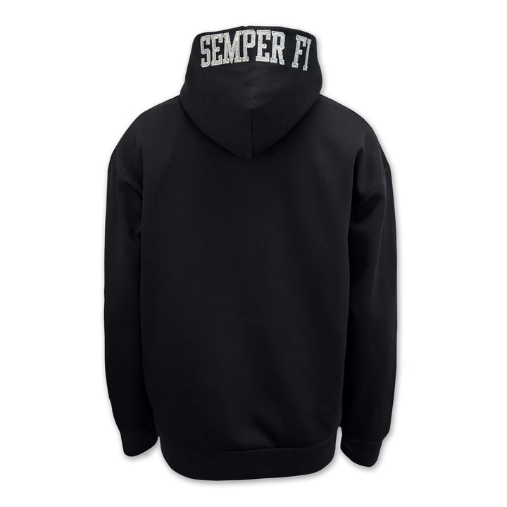 Marines Under Armour Icon Fleece Hood (Black)