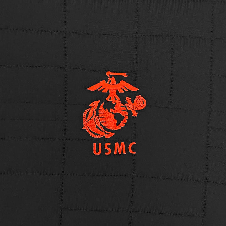 Marines Under Armour Quilted 1/4 Zip Pullover (black)