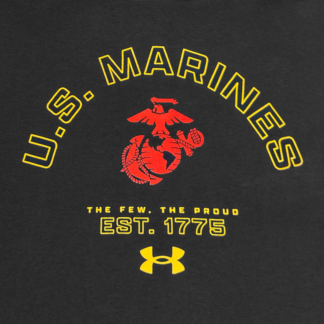 Marines Under Armour The Few The Proud Rival Fleece Hood (Black)