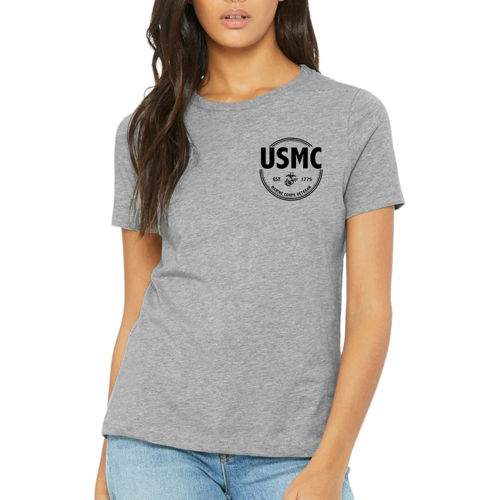 Marines Veteran Ladies T-Shirt