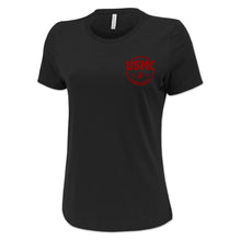 Load image into Gallery viewer, Marines Veteran Ladies T-Shirt