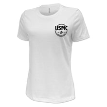 Load image into Gallery viewer, Marines Veteran Ladies T-Shirt