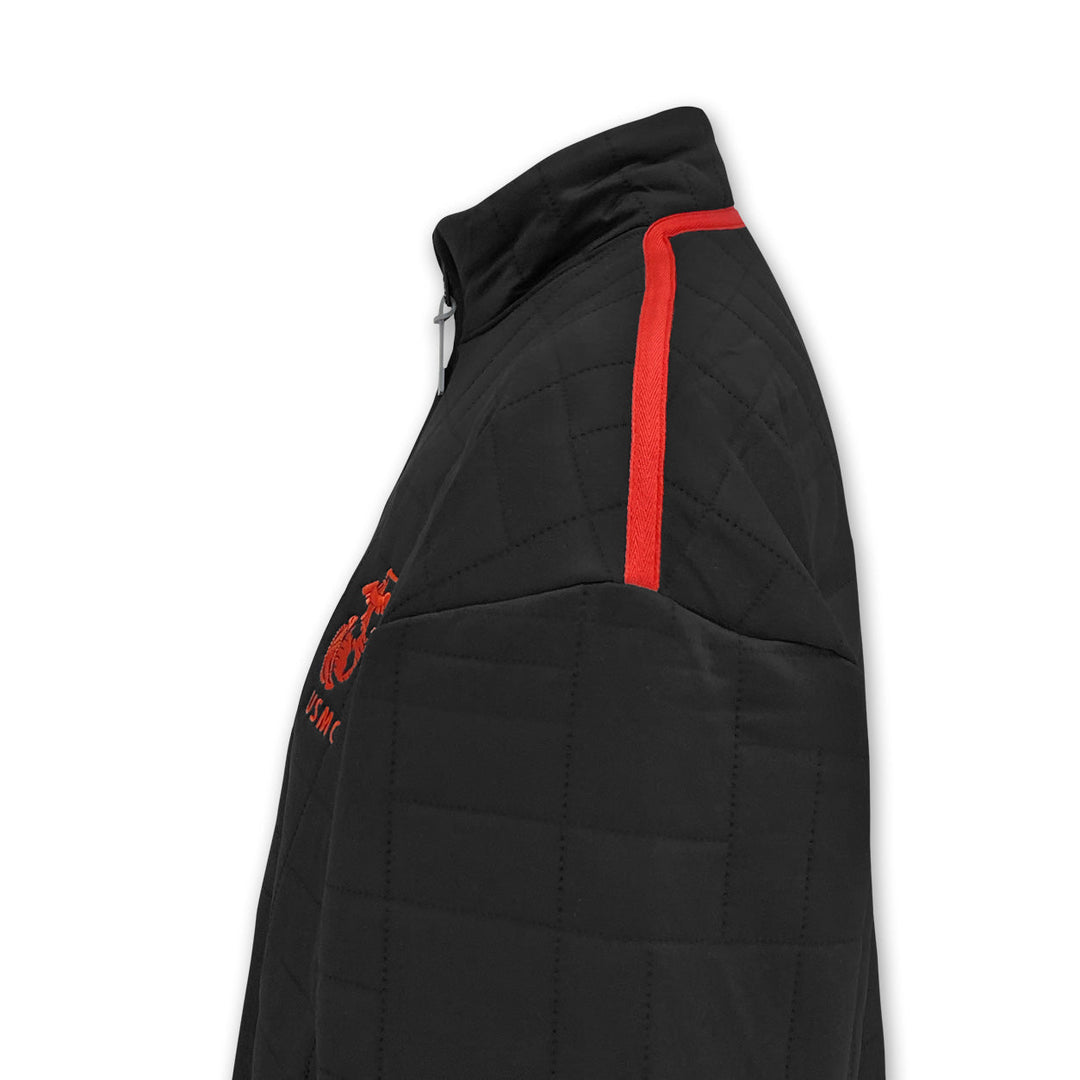 Marines Under Armour Quilted 1/4 Zip Pullover (black)