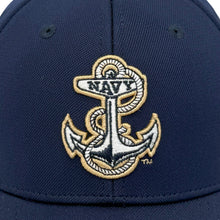 Load image into Gallery viewer, Navy Under Armour Sideline Blitzing Accent Adjustable Hat (Navy)