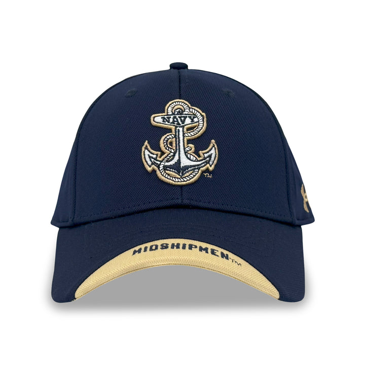 Navy Under Armour Sideline Blitzing Accent Adjustable Hat (Navy)
