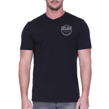 Load image into Gallery viewer, Air Force Retired Mens Henley T-Shirt