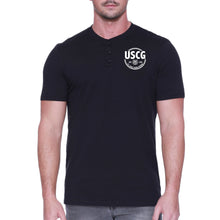 Load image into Gallery viewer, Coast Guard Veteran Mens Henley T-Shirt