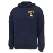 Load image into Gallery viewer, Navy Anchor Hockey Hood