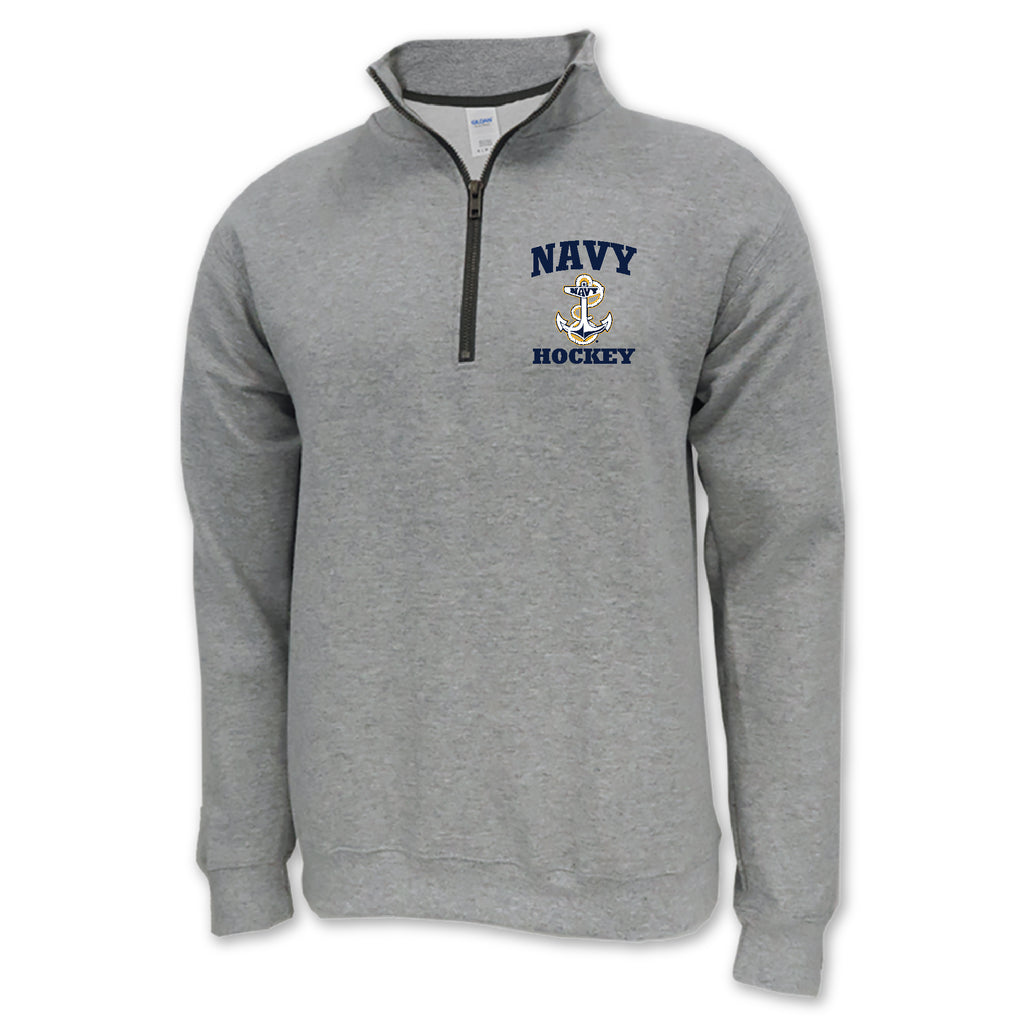 Navy Anchor Hockey 1/4 Zip