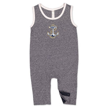 Load image into Gallery viewer, Navy Anchor Infant Tank Romper