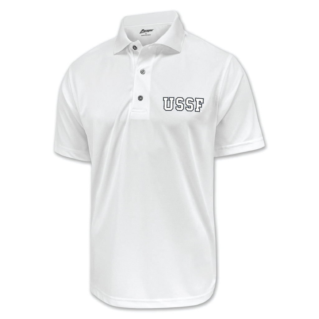 Pick Your Design Space Force Performance Polo (White)