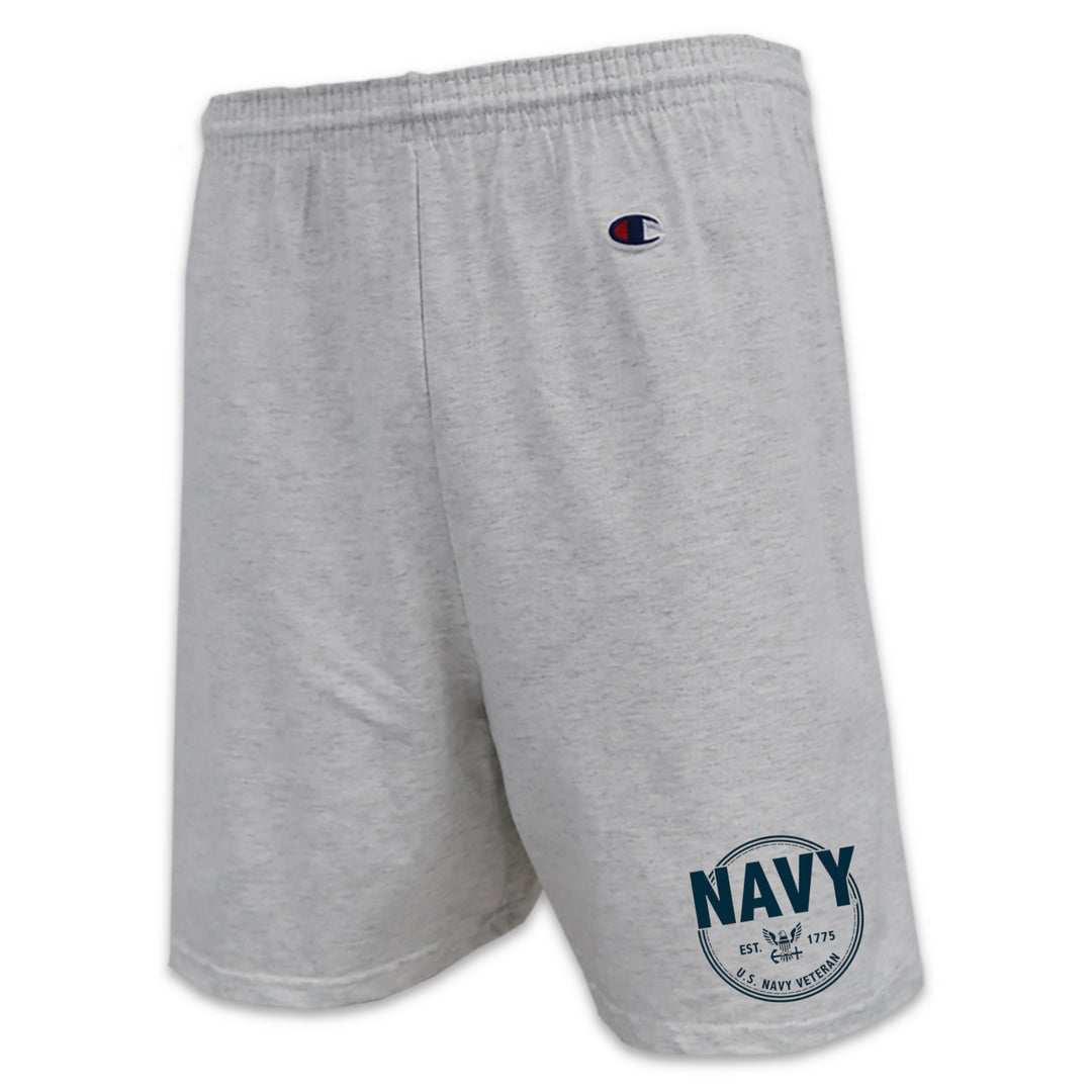 Navy Champion Veteran Cotton Short