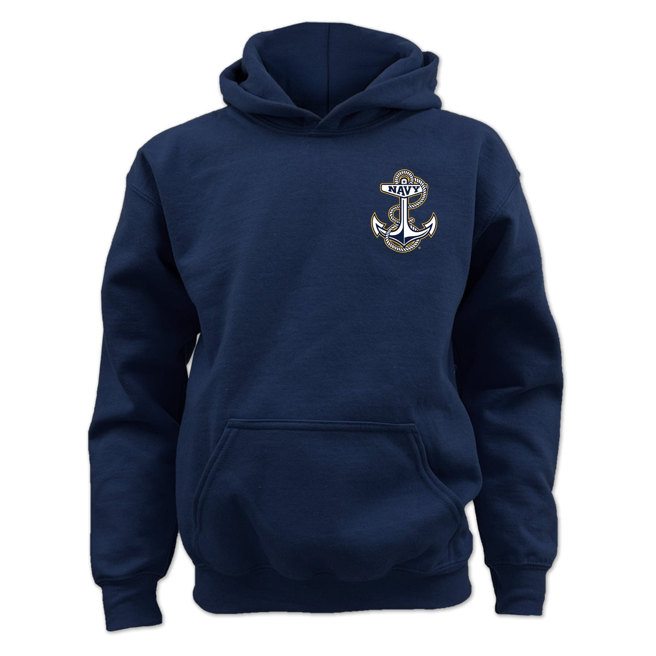 Pick Your Design Navy Youth Hooded Sweatshirt (Navy)